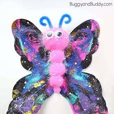 Free coloring pages for kids. Galaxy Butterfly Art Project For Kids Buggy And Buddy