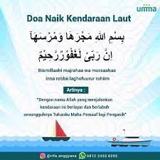 Doa Naik Kendaraan Laut