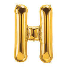 H Gold Letter 34 In 2021 Balloons Gold Letters Mylar Balloons