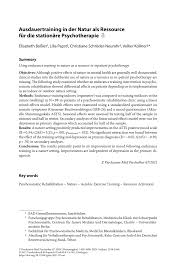 Chihuahua est un état du mexique situé dans le nord du pays. Pdf Ausdauertraining In Der Natur Als Ressource Fur Die Stationare Psychotherapie