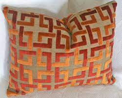 Closeup of two blue and orange pillows on couch or sofa by. Pin On Ut Longhorn Must Haves