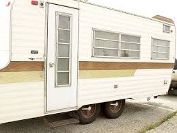 Add a pretty backsplash on your kitchen wall. Vintage Camper Makeover Travel Trailer Decorating Ideas