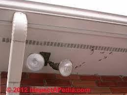 A soffit is the covering between the outer edges of a roof and the adjacent wall of the house; Security Or Motion Sensing Light Installation Repair