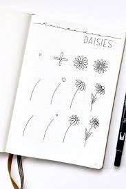 17 Amazing Step By Step Flower Doodles For Bujo Addicts Crazy Laura Bullet Journal Doodles Bullet Journal Art Flower Doodles