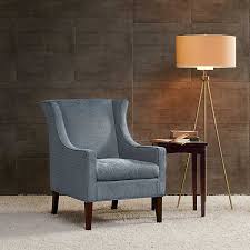 They go with my blue accent wall very well. Blue Presley Wingback Accent Chair Kirklands