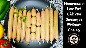 Chicken Sausages Homemade Chicken Franks Easy Low Fat Sausages Lizwin S Kitchen Youtube