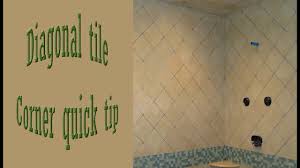 They have several shapes and types, so it can fit the style you desire. Quick Tip To Help With Diagonal Corners On Walls Tile Youtube
