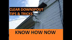 How to Unclog a Rain Gutter Downspout m