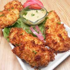 Crumbed Chicken Tenderloins Air Fried Recipe Tenderloin Recipes Air Fryer Chicken Air Fryer Recipes
