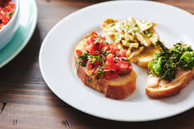 Brush both sides of the bread with olive oil and sprinkle one side with salt and pepper. Tomato Bruschetta Recipe The Mom 100