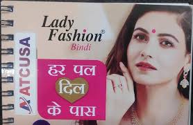 Amazon.com : ATCUSA Lady Fashion Premium Spiral Book Round Multicolored  Bindi with Crystals