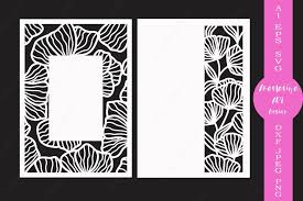 Download Floral Card Template Svg Wedding Invitation Menu Cut File 557930 Templates Design Bundles