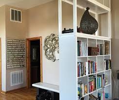 my ikea hack kallax reinvented as a floor to ceiling bookshelf ikea room divider living room divider kallax ikea