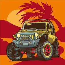 Off Road Jeep Illustration Jeep Art Cool Car Drawings Art Cars