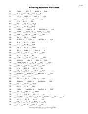 Get revision notes of class 10th science chapter 1 chemical reactions and equations to score good marks in your exams. Balancing Equations W 301 Balancing Equations Worksheet 1 H3po4 Koh U00c6 K3po4 H2o 2 K B2o3 U00c6 K2o B 3 Hcl Naoh U00c6 Nacl H2o 4 Na Nano3 U00c6 Na2o N2 5 Course Hero