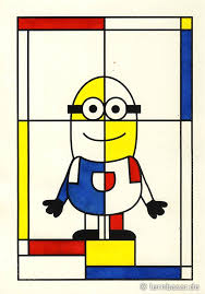 Minion A La Mondrian Mondrian Kunst Kunst Grundschule Mondrian