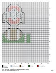 Stitch alley the cross stitch crafter's resource center. Ohio State Coasters Plastic Canvas Patterns Plastic Canvas Crafts Plastic Canvas Patterns Free