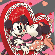 Valentines day vintage lettering background. Retro Mickey Mouse And Minnie Mouse Valentine S Day Flag Minnie Mouse Valentines Disney Valentines Mickey Mouse