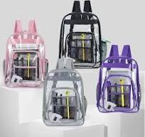 Hot Sell benutzer definierte klare Bücher taschen mit Haken wasserdicht  Hoch leistungs klar transparent PVC Schul rucksack für Männer Frauen