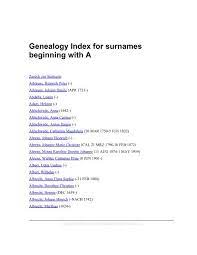 The pronunciation of the nasalized vowel gave considerable difficulty to english speakers, and its quality was often ignored. Genealogy Index For Surnames Beginning With A Auf Kreibaum De