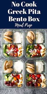 No Cook Greek Pita Bento Box Recipe Healthy Snacks Recipes Bento Recipes Lunch Snacks