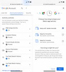 Google Konto Web Aktivitaten Automatisch Loschen Iphone Ticker De
