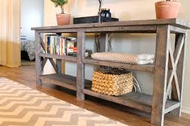 Rustic X Console Table Me Three And Counting