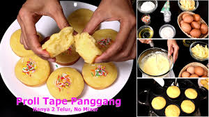 Misalnya saja seperti kue lapis legit, kue putu, kue mochi, kue brownies, kue bolu, dan masih banyak lagi. Resep Membuat Proll Tape Panggang Teflon Tanpa Mixer Hanya 2 Telur Youtube
