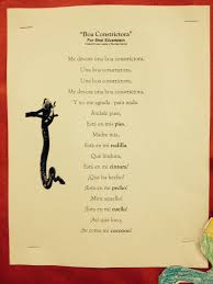 Boa Constrictora A Translation From Shel Silverstein S Poem Shel Silverstein Poemas Gramatica