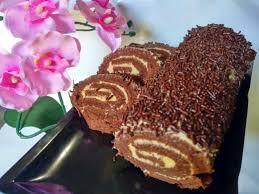 Mix sebentar saja,masukan minyak dan skm aduk pake spatula smp tercampur rata. Bolu Gulung Coklat Rumah Bumn