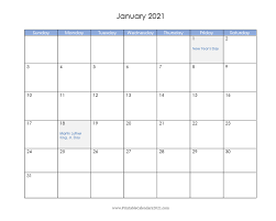 Printable Calendar 2021 January In 2020 Printable Calendar Printable Calendar Design Calendar Printables
