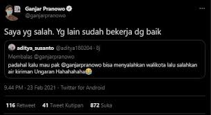 Gubernur jawa tengah, ganjar pranowo dikenal sebagai salah satu gubernur yang tegas. Tanggapi Soal Banjir Semarang Ganjar Pranowo Saya Yang Salah Berita Hits