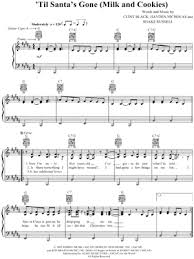 Clint Black Til Santa S Gone Milk And Cookies Sheet Music In B Major Download Print Sku Mn0027138