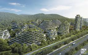 Grune Stadt China Grune Architektur Okologisch Bauen Dachbegrunung