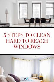If you don't have a garden hose or you can't reach all of the windows with your hose, then fill a bucket with water from the faucet and splash it onto the windows to rinse them. How To Clean Windows You Can T Reach Homeviable