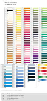 Mettler Embroidery Thread Color Chart Heres A Chart To