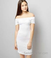 2020 Cocuk Abiye Elbise Beyaz Omzu Acik Dusuk Kol Sade Ve Sik Kiz Cocuk Elbise Mini Elbiseler Tasarimci Giyim The Dress