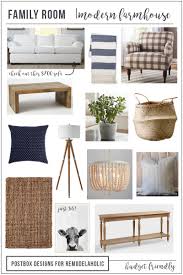 The idea of the farmhouse living room is about creating a cozy and welcoming atmosphere. Remodelaholic Budget Friendly Modern Farmhouse Family Room Makeover