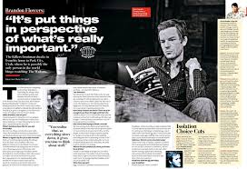 The first song he wrote with future killers frontman brandon flowers after they met up was mr. New Brandon Interview In Q Thekillers