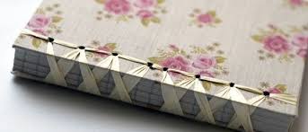 Book Journal With Silk Ribbon As Binding Tied Like A Pretty Ballerina Handmade Notebook Bookbinding Bookbinding Tutorial