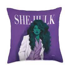 Amazon.com: Marvel Avenger She-Hulk Jen Walters Women's History Purple  Throw Pillow, 18x18, Multicolor : Home & Kitchen
