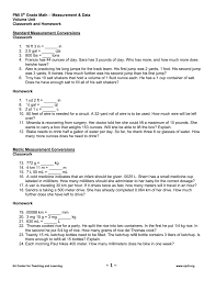Pmi 5th Grade Math Measurement Data Volume Unit Classwork
