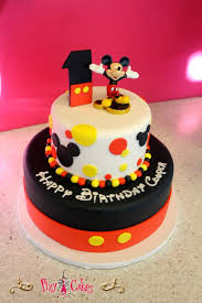 1 Year Old Boy 1st Birthday Cake For Baby Boy Mickey Mouse Pixy Cakes Birthday Cake Boy Mickey Mouse Disney Red Yellow Mickey Mouse Birthday Cake Mickey 1st Birthdays Mickey Cakes