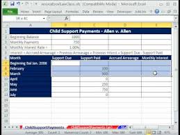 Maybe you would like to learn more about one of these? Law Class Excel 2 Child Support Payments Template Jessica S Law Class Youtube