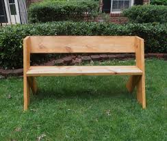 A wooden garden bench can go for as much as a hundred dollars or even more, and for me, that's just too much. The Project Lady Diy Tutorial 16 Simple Outdoor Wood Bench