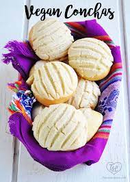 Vegan Conchas Mexican Pan Dulce Thyme Love Vegan Pastries Vegan Mexican Recipes Mexican Food Recipes