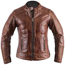 Les motardes recherchent des vêtements à la fois techniques et élégants, qui les préservent des intempéries autant que des chutes. Blouson Moto Femme Helstons Razzia Cuir Rag Camel Vintage