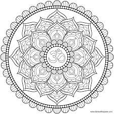 Download and print free lotus mandala coloring pages. Lotus Om Mandala To Color Om Mandala Mandala Coloring Pages Mandala Coloring