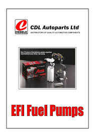 Efi Fuel Pumps Cdl Autoparts