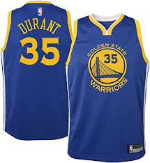 In prezent el evolueaza in nba, ca atacant stanga. Amazon Com Outerstuff Kevin Durant Golden State Warriors 35 Blue Youth Road Swingman Jersey Clothing